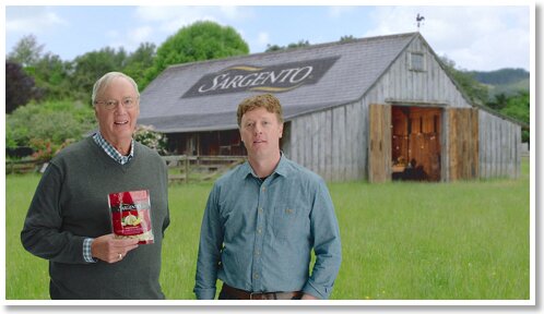 Fresh Coast Production Resources Sargento TV spot green screen with barn background composite