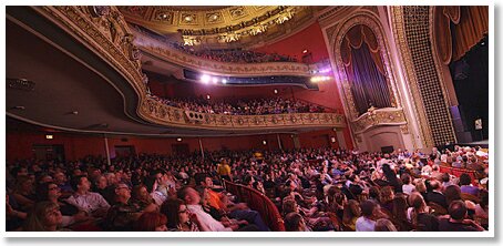 Audience at Pabst Theatre in Milwaukee for Lewis Black's 